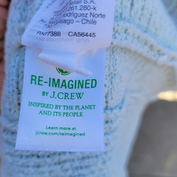 J.Crew Point Sur Mint Pastel Green Knit Tank Top Quiet Luxury Size M - Picture 4 of 10